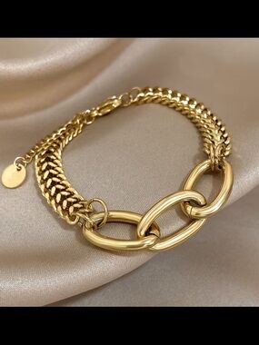Affordable Fashion Finds Polished Gold Multi-Chain Bracelet